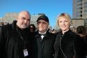 Serge Losique en compagnie de Maris Martinsons, réalisateur et Linda Krukle, productrice du film LOSS